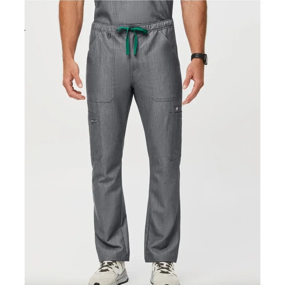 FIGS Technical Collection Cairo Cargo Scrub Pants – Gray Stretch‎ – Men’s L